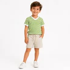 roupa juvenil masculina bermuda e camisa infantil de menino