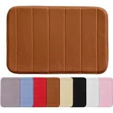 Kit 02 Tapetes Banheiro Macio Antiderrapante Secagem Rápida Quarto Escritório Conforto Decoração Organização Multiuso