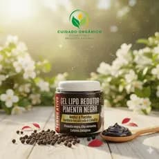 Gel redutor de medidas pimenta negra, chá vermelho, cafeína e colágeno - 500g