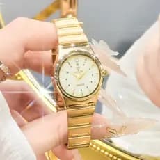 LIEBIG Relógio de Quartzo Feminino com Pulseira em Aço Inoxidável e Resistência à Água