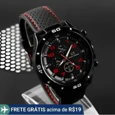 Relógio esportivo masculino à prova d'água, pulseira de Silicone leve, números modernos