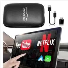 Adaptador sem fio Carplay Android integrado Netflix YouTube com suporte para reprodução de cartão TF