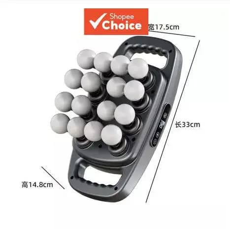 Poderoso massageador de 16 cabeças recarregável-massagem sem fio adequada para corpo inteiro, ombro, pernas, pés, cintur