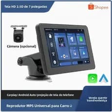 7-Polegada portátil PND Bluetooth navegação do carro portátil carplay tela HD navegação carplay sem fio