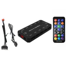 Controlador Para Fans Cooler Argb 6 Pinos Controladora Argb Rgb Controle Remoto e Acessórios