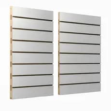 Painel Canaletado MDF 40x60cm Branco | Expositor de Parede Loja, Feiras e Organização