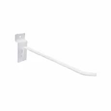 50 Unidades Gancho Painel Canaletado 15cm Branco