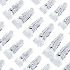 50 Unidades Presilhas Para Saia Acrílico Transparente Calça Slim Presilha Cabides Organizador Roupas
