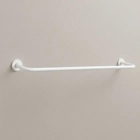 Arara Roupas Cabideiro Organizador De Parede Branco 1,00m Metro Loja Closet Roupa Quarto Guarda
