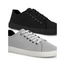 Kit 2 Sapatênis Casual Skatista Masculino Touroboots com Cadarço Cano Baixo
