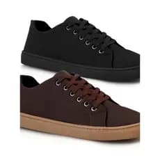 Kit de 2 Tênis casual masculino confortável dia a dia