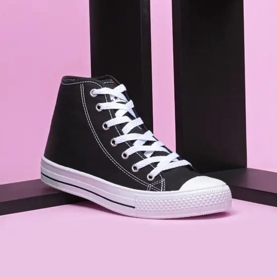 Tenis Botinha Feminino Moda STAR Casual Leve Confortavel Estiloso Dia a Dia ENVIO IMEDIATO ML100