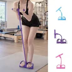 Elástico Extensor Pedal Fit Portátil Para Exercícios Em Casa