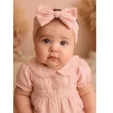 Turbante infantil - Faixa larga de cabelo para bebê - Faixa de bebê que proteger a orelha