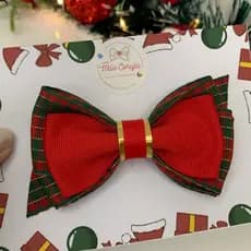 laço de cabelo infantil laço na presilha presilha infantil laço de natal para cabelo laço vermelho