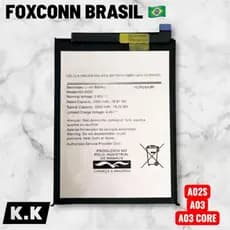 BAT COMPATIVAL A02S / A03 / A03 CORE ORI 100% NACIONAL COM GARANTIA 90 DIA