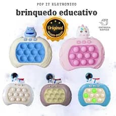 Brinquedo Fast Push  Anti-Stress Pop It Eletronico Brinquedo Bolhas De Apertar Para Crianças e Adul
