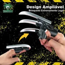 3pcs Garras Retráteis com Dedos Articulados,Brinquedo Criativo-Presente para Colecionadores e Festas 14+