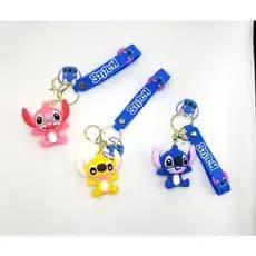 Chaveiro Stitch 3D  Emborrachado Colecionável