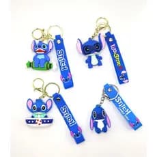 Chaveiro Stitch 3D  Emborrachado Colecionável