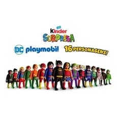 Expositor Estante Organizador Playmobil Heróis Vilões DC Kinder Ovo
