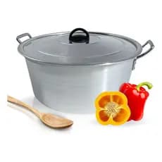 CAÇAROLA 40 CM LIXADA HOTEL PANELA PARA FEIJOADA ALUMÍNIOS PORTELA