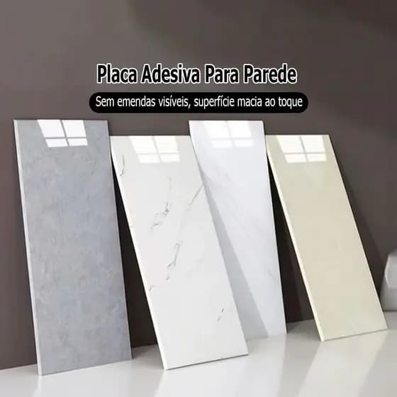 【Mais Espesso】Kit 20/30/50 Placas de Parede Adesivas Mármore 3D Decoração 30 x 60cm Lavável
