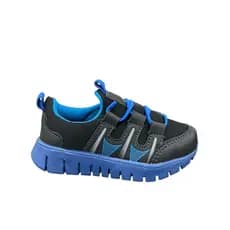 Tênis Infantil Masculino Preto e Azul Pipos – Conforto e Estilo para os Primeiros Passos
