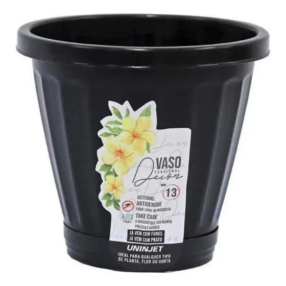Kit C/ 2 Vaso Para Plantas E Flores Artificiais N.13 Com