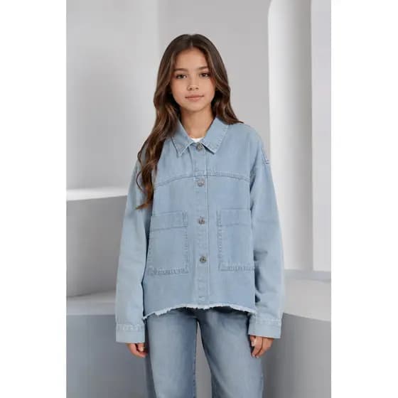 Jaqueta Camiseta Feminina Infantil Tamanho 14 – Estilosa, Confortável e Versátil