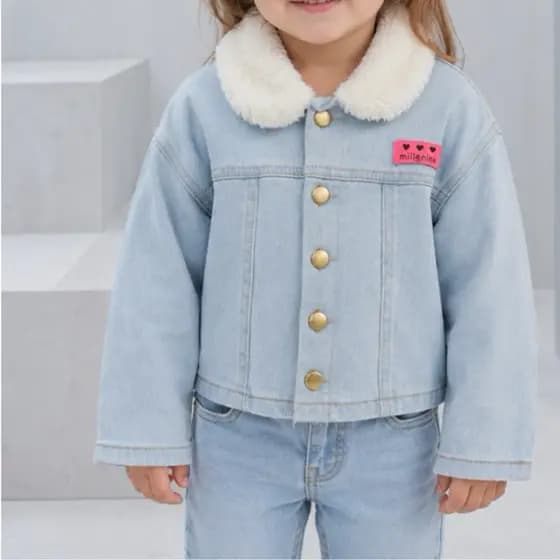Jaqueta Camiseta Jeans Feminina Infantil Tamanho 08 – Estilosa, Confortável e Versátil