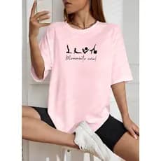 Camiseta Feminina Streetwear "MOVIMENTO CURA" Camisa 100% Algodão Premium T-shirt Treino
