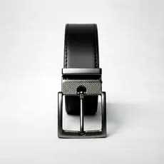 Cinto Masculino PRETO - 125 CM Tamanho Único Couro Rock Premium Costurado Lançamento cor PRETO