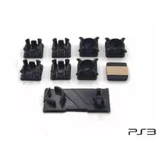 Kit Todos Pezinhos De Borracha + Tampas Ps3 Slim