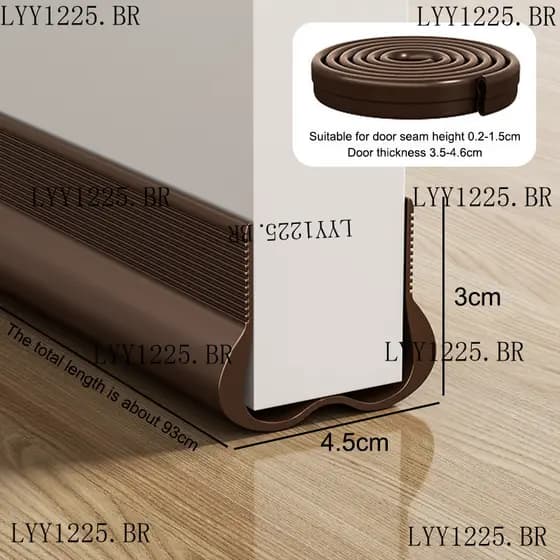 Tira De Vedação Inferior Da Porta Flexível De PVC Sob A Rolha OundProof Junta Weatherstrip Janela Rascunho Guarda