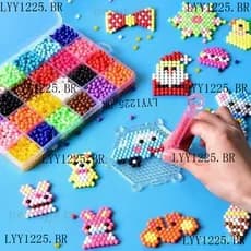 1000 Pcs/box DIY Água Spray Magic Beads Set Colorido Cristal Hand Made Brinquedos Para Crianças Puzzle Craft Kit Beads
