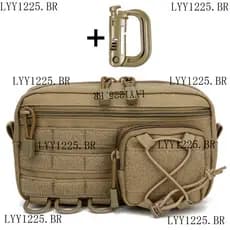 Bolsa MOLLE EDC Com Bolso Cordão , Durável , Nylon , À Prova D'água , Multiuso , Para Acampamento Ao Ar Livre , Utilitár