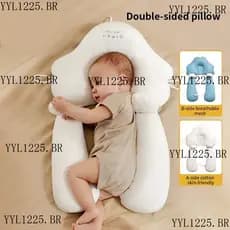 Travesseiro Em Forma De Para Bebês  Almofada Para Modelar Bebês Com Conforto Bolster Anti-Cabeça Chata Recém-Nascidos Ba