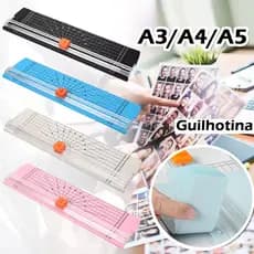 Guilhotina Cortador De Papel Portátil Fácil Manuseio Escritório Lâmina A4 A5, 26,2cm x 8,6cm cortador de papel