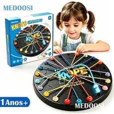 Brinquedo Educativo Desafio Corda | Jogo Raciocínio Lógico para Crianças | Estimula Inteligência e Concentração