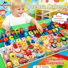MEDOOSI-Quebra cabeça deslizante Magnéticos Pesca Montessori brinquedo jogos pedagogicos puzzle para Infantis educativos
