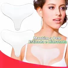 Adesivo Silicone Reutilizável Anti Rugas Decote - Tratamento Hidratante Colo/Peito 🌙 Prolonga Firmeza & Elasticidade​​