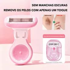 Removedor de Pelos Feminino Pernas Área Íntima Mini Removedor de Pelos Fácil de Transportar