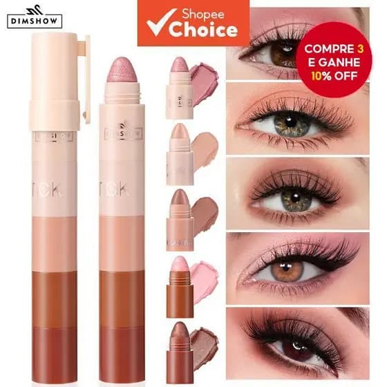 5 cores sombra vara olhos de alto brilho deitado bicho da seda caneta renderização de cor longa duração à prova dwaterpr