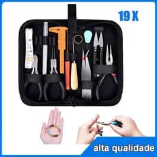 Kit de ferramentas para fazer joias, acessórios de fio, conjunto de alicates, reparo de pulseira, ferramenta DIY