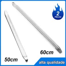 Kit 2 Espátulas Borracheiro Chata 50cm 60cm Para Desmontar Pneus