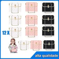 12 sacolas para presentes, sacolas para festa de casamento, sacolas para embalagens de presentes de flores