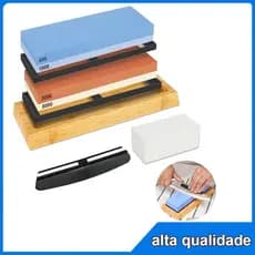 Kit Peças Pedra Afiar Amolar Dupla Face 400/1000+3000/8000