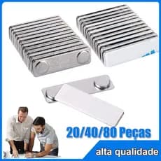 20/40/60/80 conjuntos Fivela Magnética De Crachá Com Nome Redondo Broche Para Escritório Etiqueta De Identificação