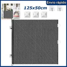 Portão Grade Tela Retrátil Ajustável Extensível 50x125cm Bebês Pet Cachorros Caes Crianças